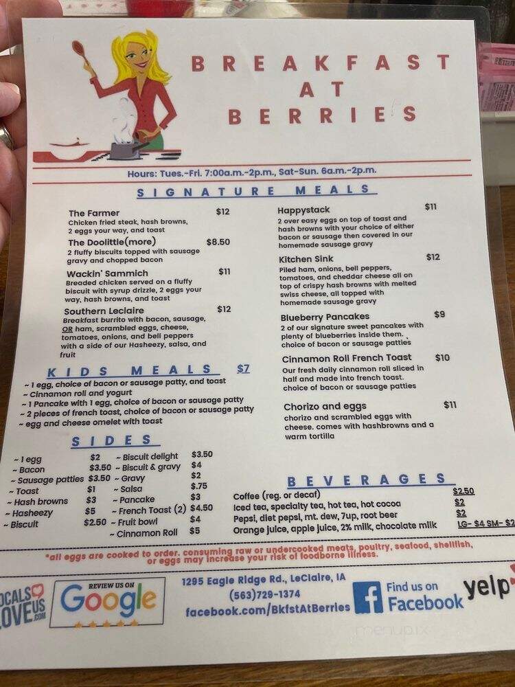 Breakfast at Berries - Le Claire, IA