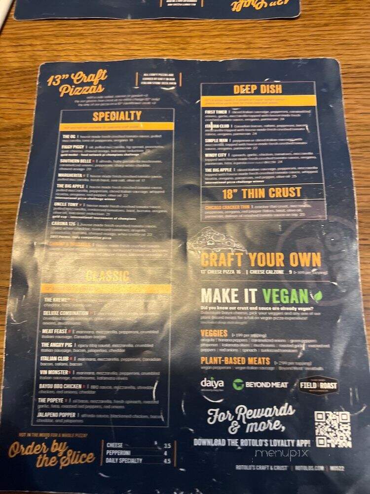 Rotolo's Craft & Crust - Ruston, LA menu_pic