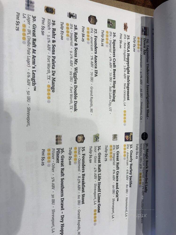 Rotolo's Craft & Crust - Ruston, LA menu_pic