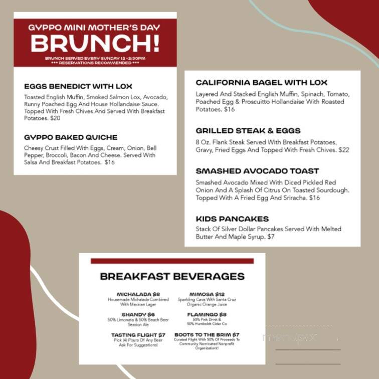 Gyppo Ale Mill - Whitethorn, CA menu_pic