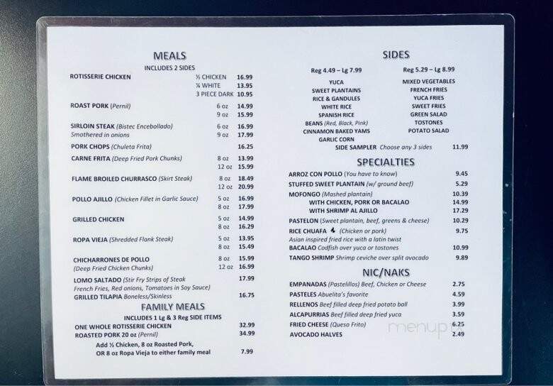 Izla - Fishkill, NY menu_pic
