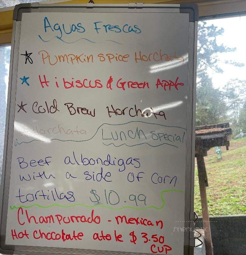 Cocina Mariposa - Eureka, CA menu_pic