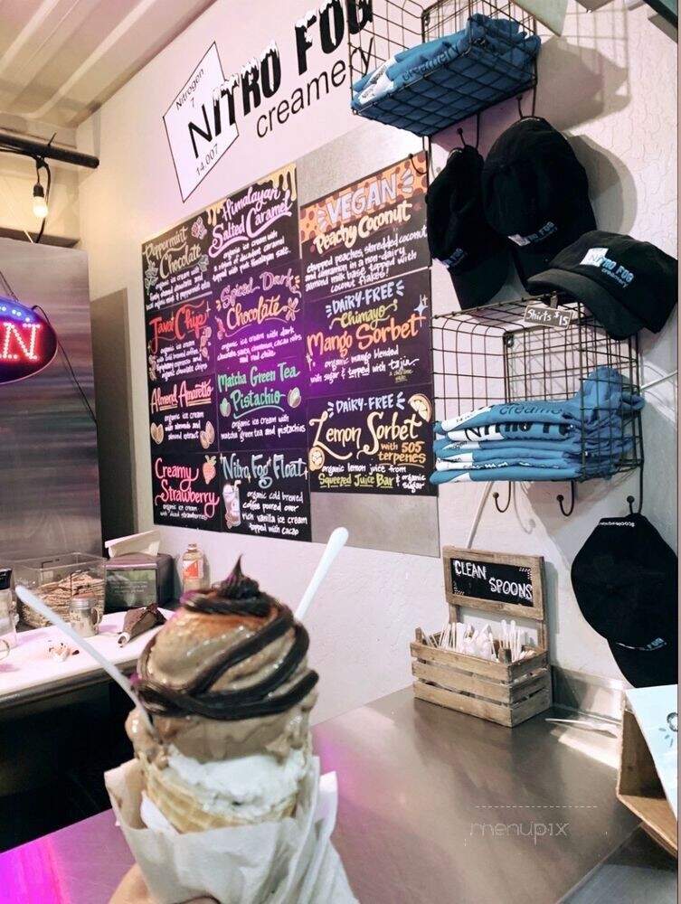Nitro Fog Creamery Mini Squeezed Juice Bar - Albuquerque, NM menu_pic
