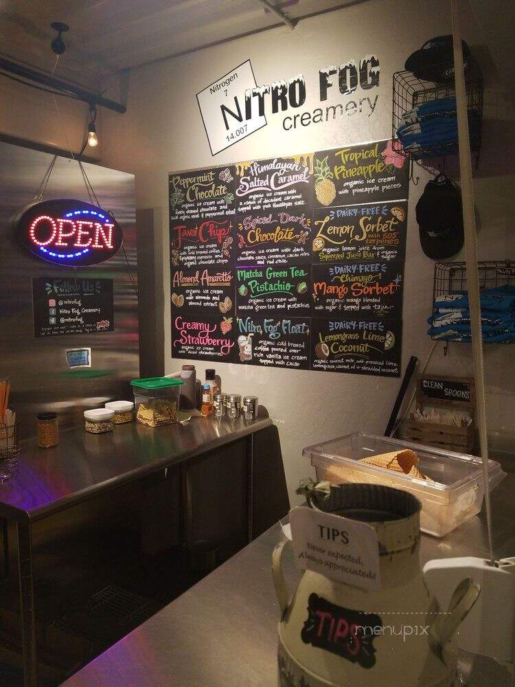 Nitro Fog Creamery Mini Squeezed Juice Bar - Albuquerque, NM menu_pic
