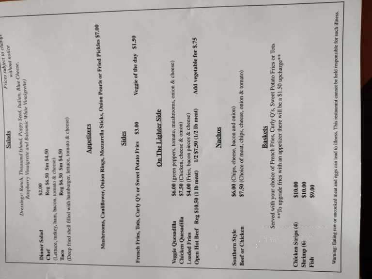 Moms Kitchen - Warsaw, MO menu_pic