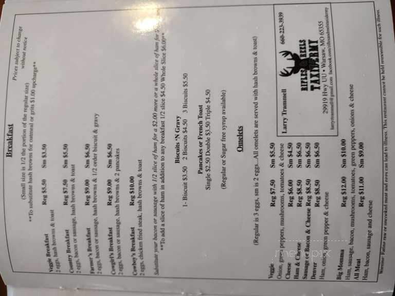 Moms Kitchen - Warsaw, MO menu_pic