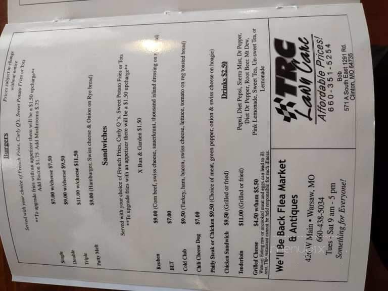 Moms Kitchen - Warsaw, MO menu_pic