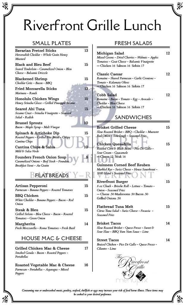 Riverfront Grille - Bay City, MI menu_pic