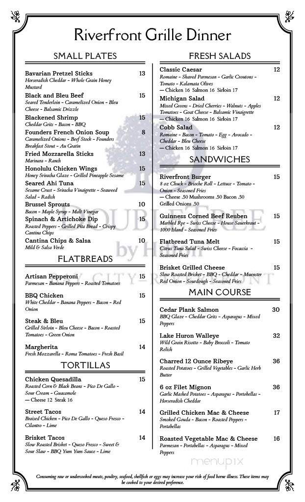 Riverfront Grille - Bay City, MI menu_pic