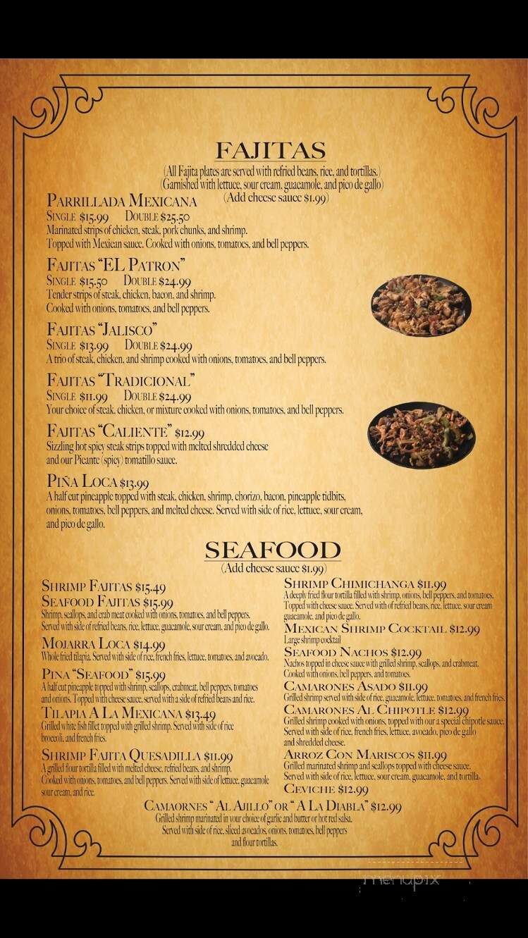 El Patron - Jacksonville, IL menu_pic