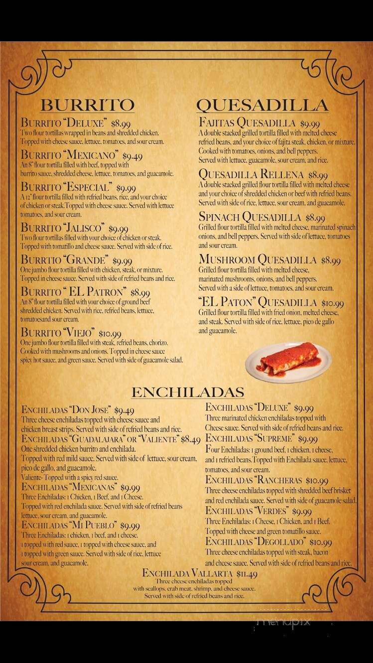 El Patron - Jacksonville, IL menu_pic