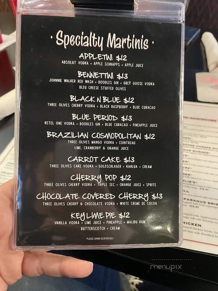 Bennett's Chop & Railhouse - Hudson, WI menu_pic