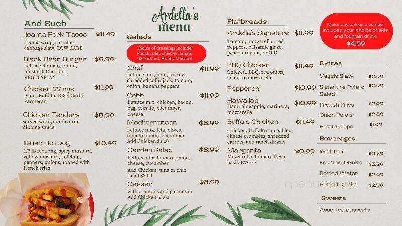 Ardella's Sandwiches & Such - Merritt Island, FL menu_pic