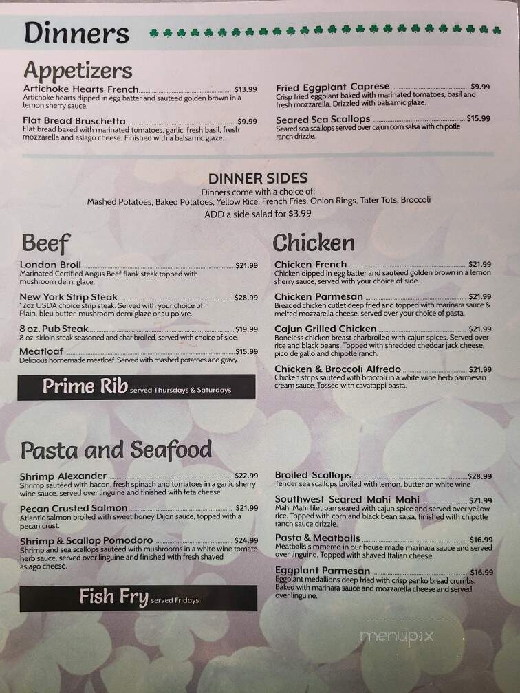 Flaherty's - Honeoye Falls, NY menu_pic