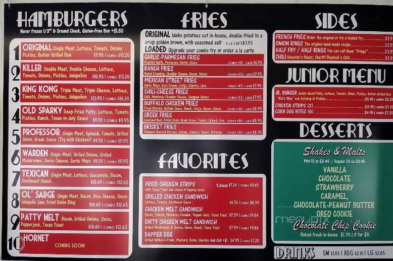 Mr. Hamburger - Huntsville, TX menu_pic