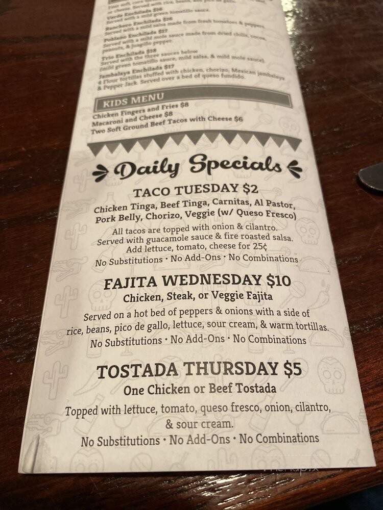 Salsa's Southwest Grill - Southington, CT menu_pic