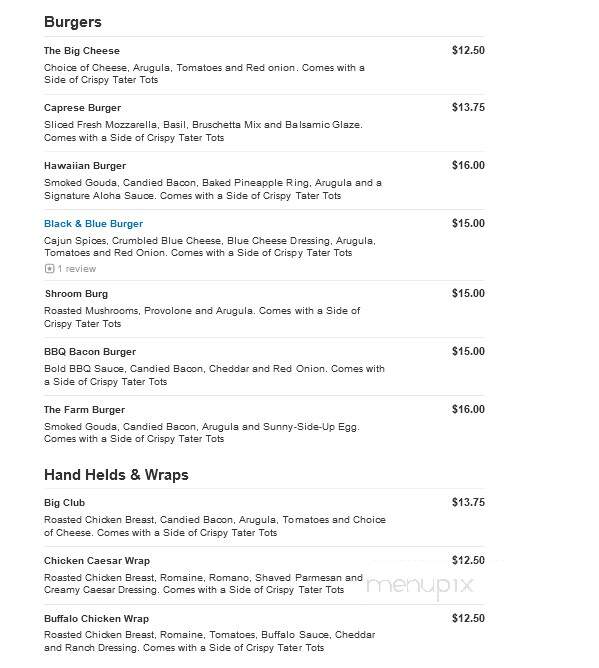 Tony Sacco's Coal Oven Pizza - Howell, MI menu_pic