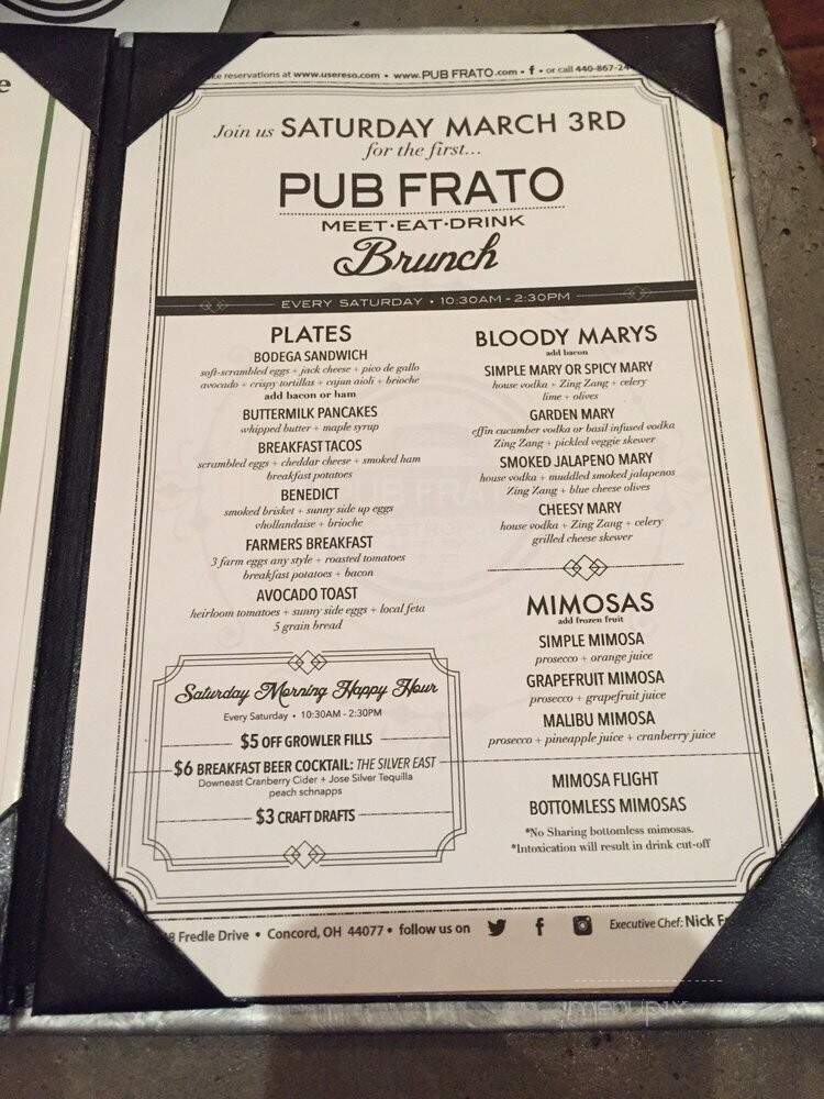 Pub Frato - Concord, OH