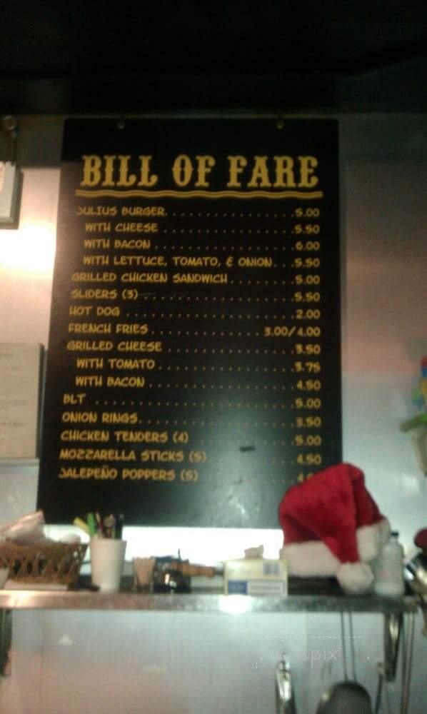 Julius Restaurant - New York, NY menu_pic