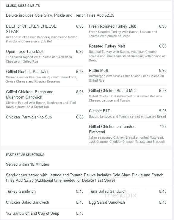 Red Hawk Diner - Montclair, NJ menu_pic