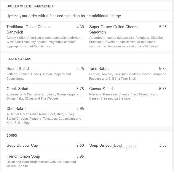 Red Hawk Diner - Montclair, NJ menu_pic
