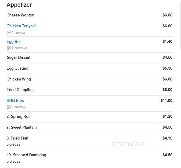 Asia Buffet - Cape Coral, FL menu_pic