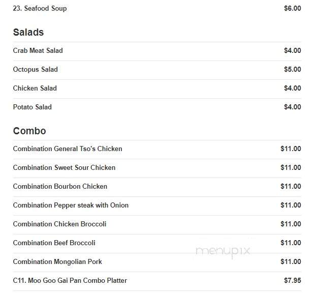 Asia Buffet - Cape Coral, FL menu_pic
