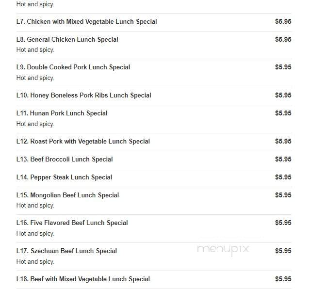 Asia Buffet - Cape Coral, FL menu_pic