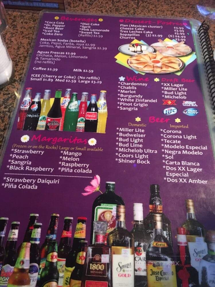 Las Palomas Mexican Restaurant - Houston, TX menu_pic