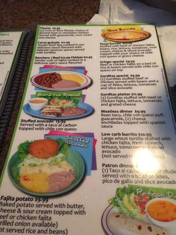 Las Palomas Mexican Restaurant - Houston, TX menu_pic