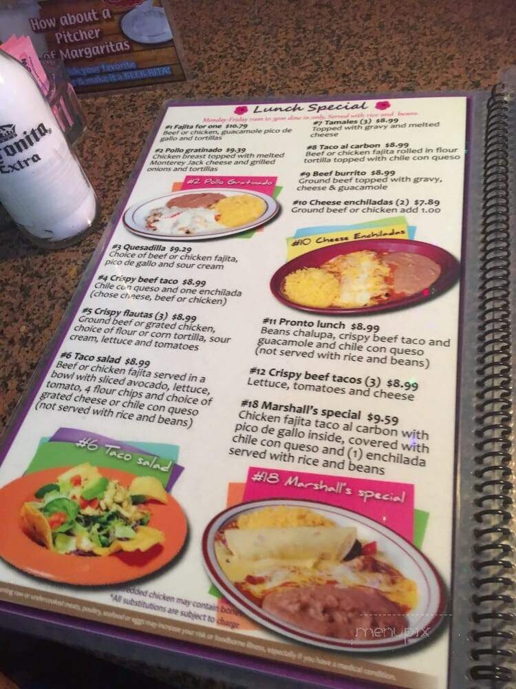 Las Palomas Mexican Restaurant - Houston, TX menu_pic