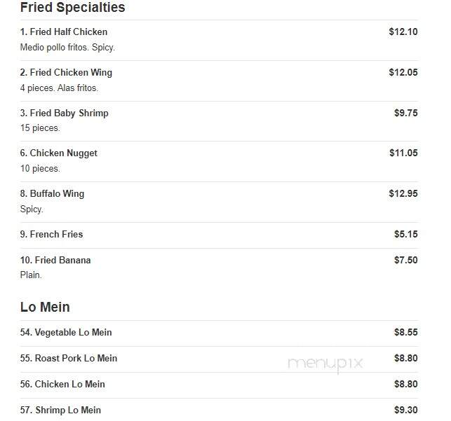 China King - Bonita Springs, FL menu_pic