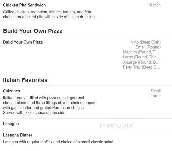 Cottage Inn Pizza - Charlotte, MI menu_pic