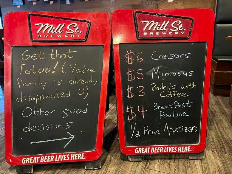 Broadway Bar & Grill - Ottawa, ON menu_pic