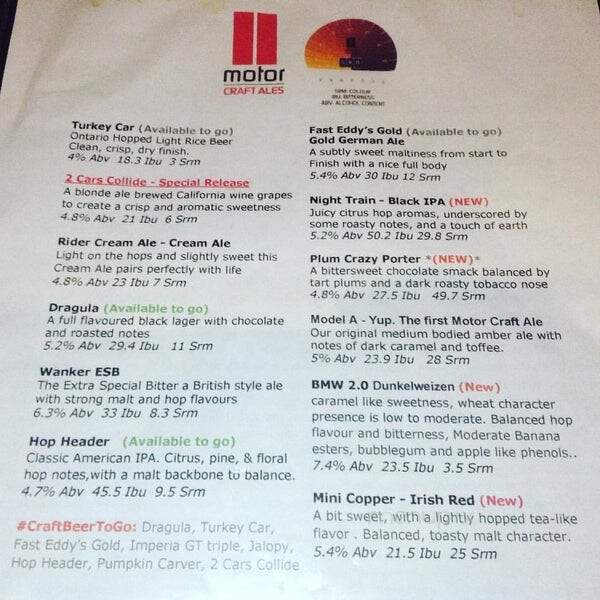 Motor Burger - Windsor, ON menu_pic