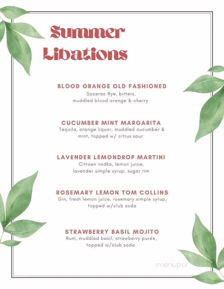 Bossanova - Alton, IL menu_pic