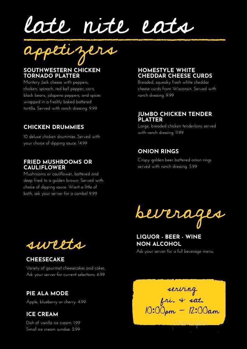 Duck Inn - Havre, MT menu_pic