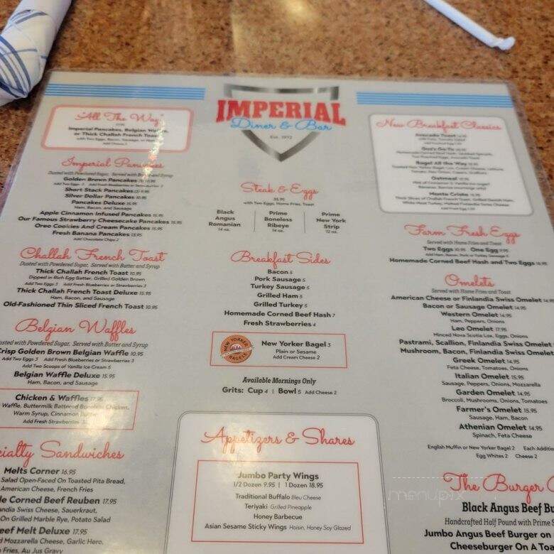 Imperial Diner - Freeport, NY menu_pic