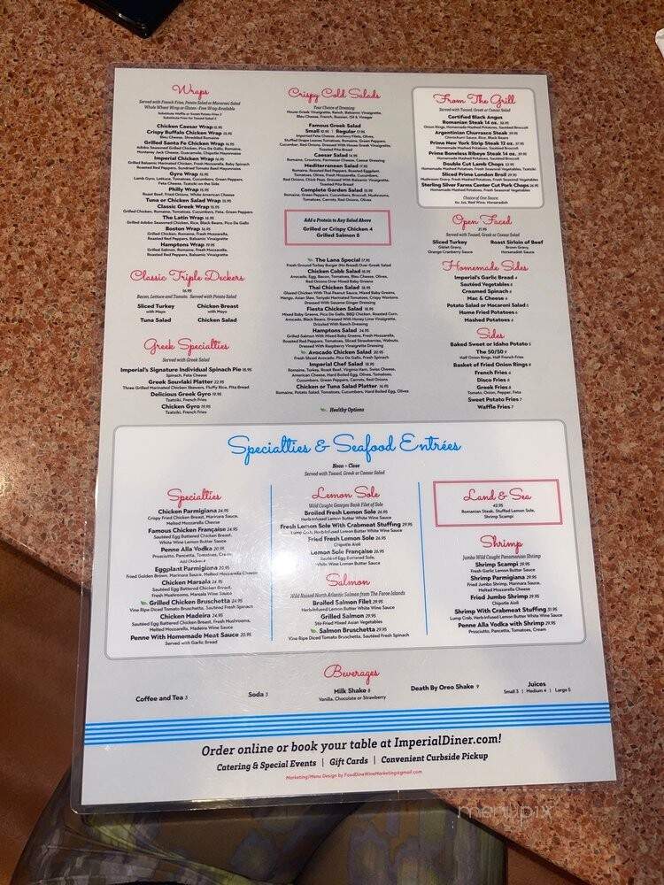 Imperial Diner - Freeport, NY menu_pic