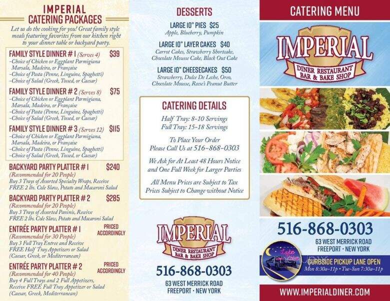 Imperial Diner - Freeport, NY menu_pic