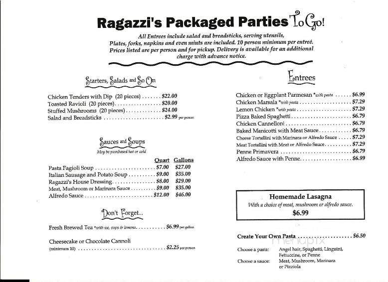 Ragazzi's Italian Restaurant - Garner, NC
