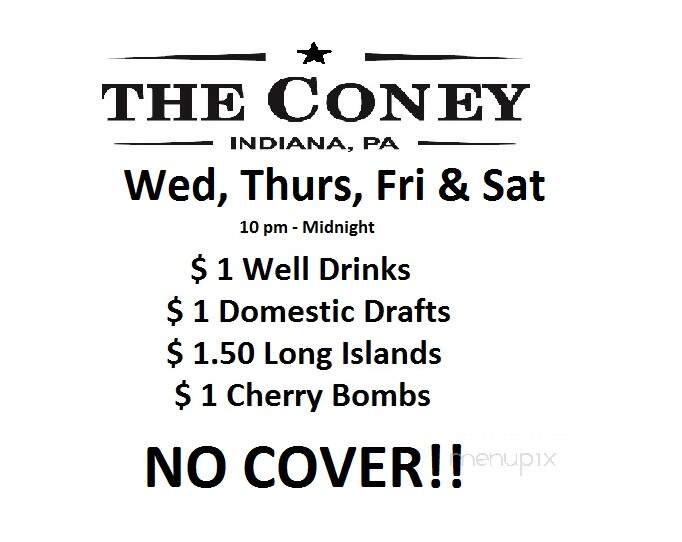 Coney Island Restaurant - Indiana, PA menu_pic