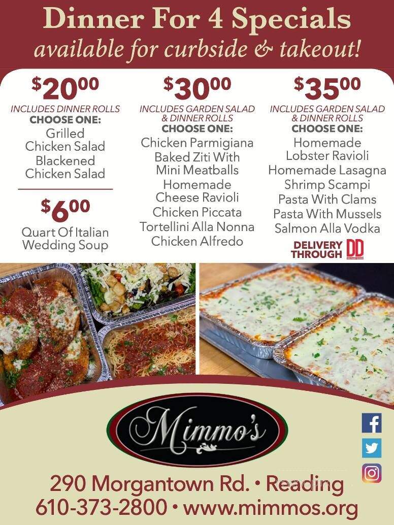 Mimmo's Restaurant & Pizzeria - Reading, PA