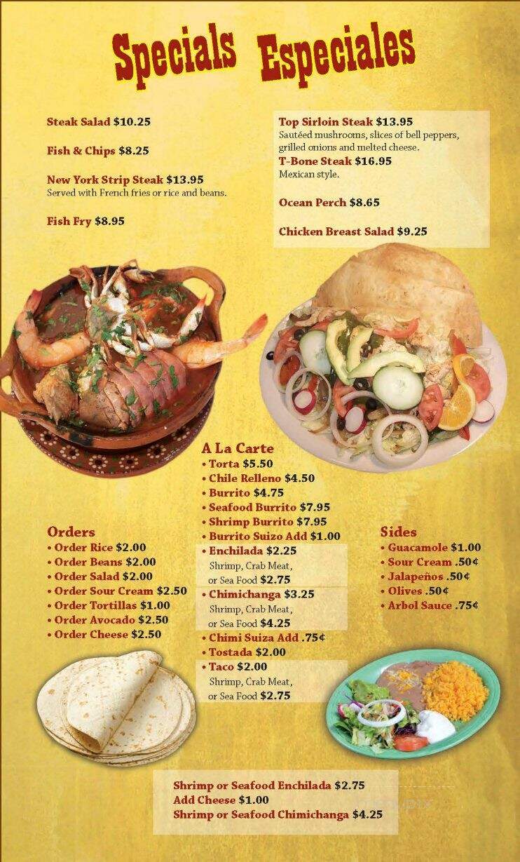 Fiesta Garibaldi - Johnson Creek, WI menu_pic
