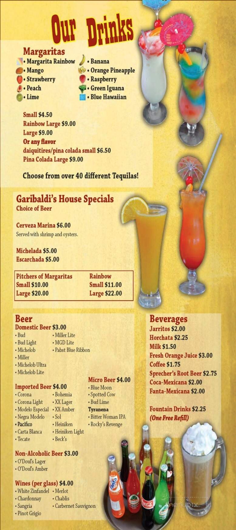 Fiesta Garibaldi - Johnson Creek, WI menu_pic