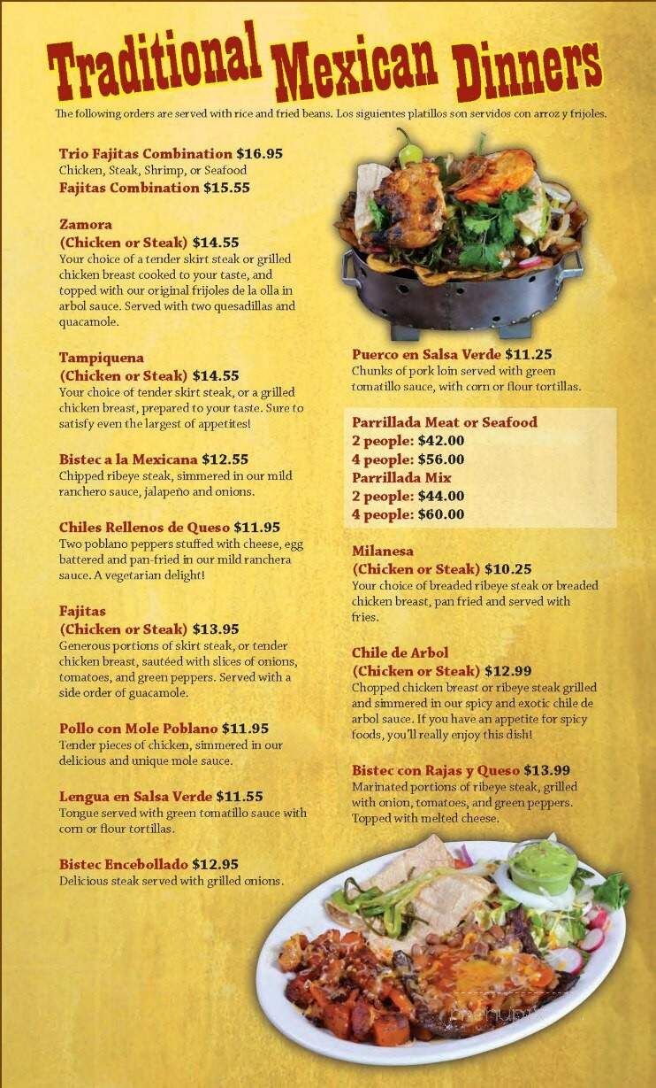 Fiesta Garibaldi - Johnson Creek, WI menu_pic