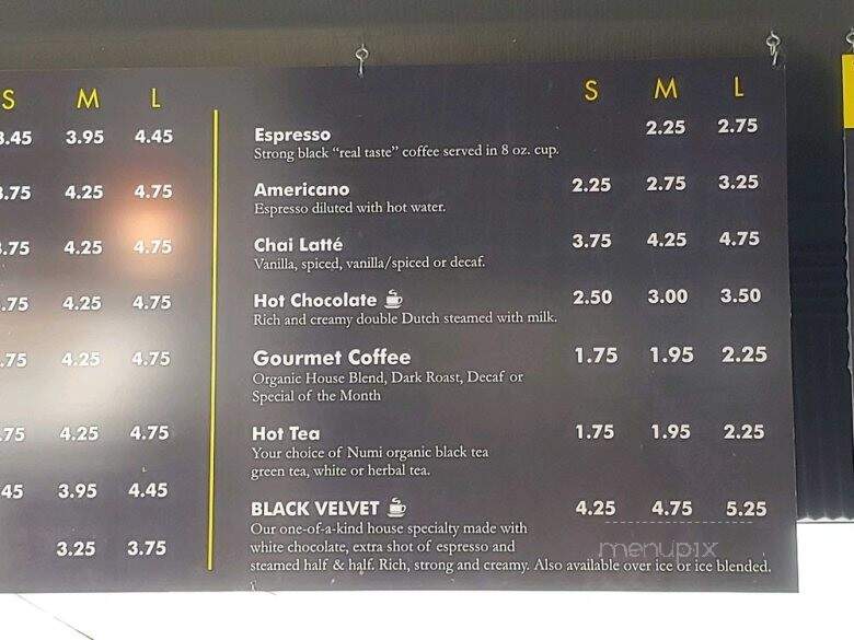 Malibu Brew Coffee - Atascadero, CA menu_pic
