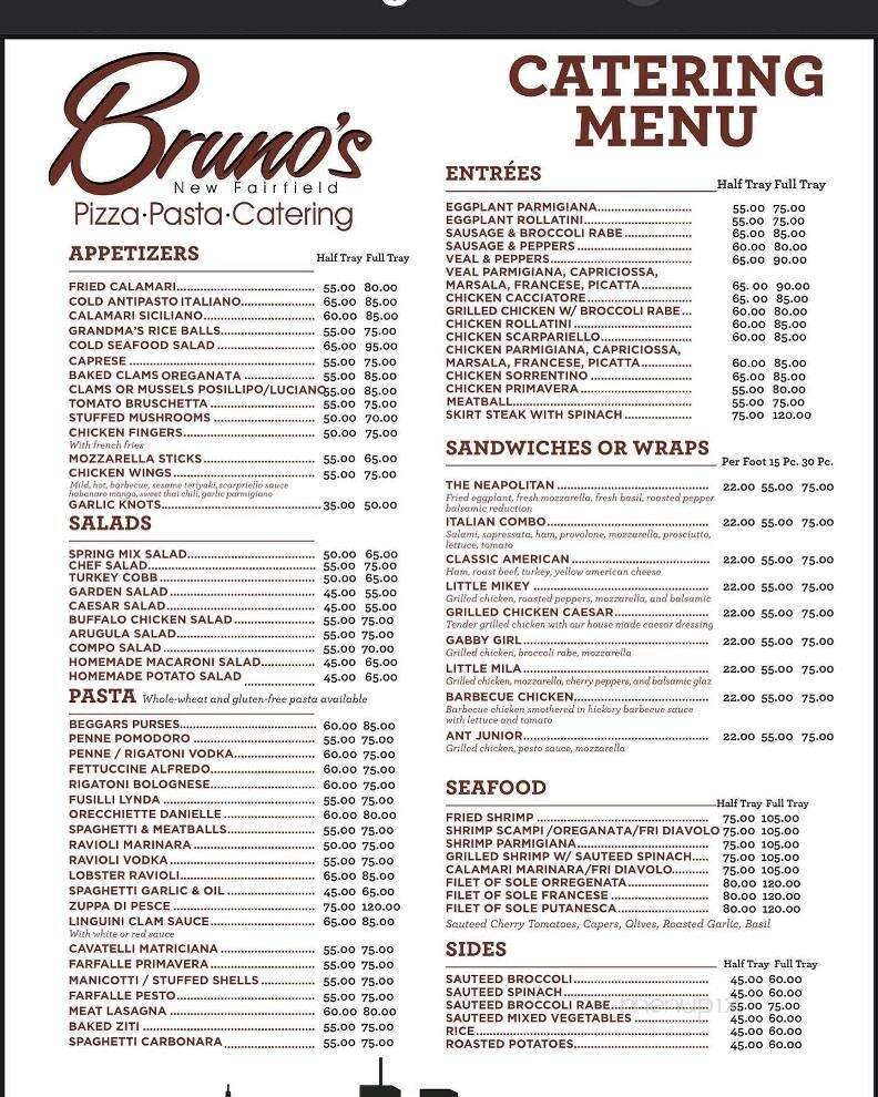 Bruno's Pizza - New Fairfield, CT