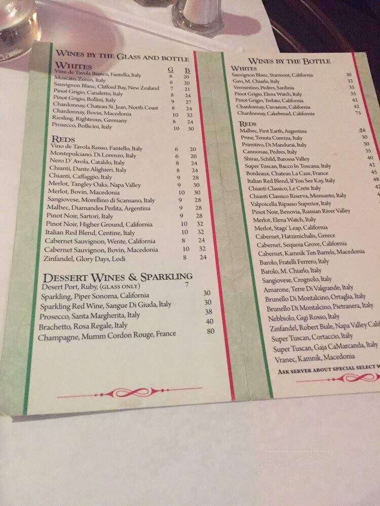 Claudiana Italian Restaurant - Columbus, OH menu_pic
