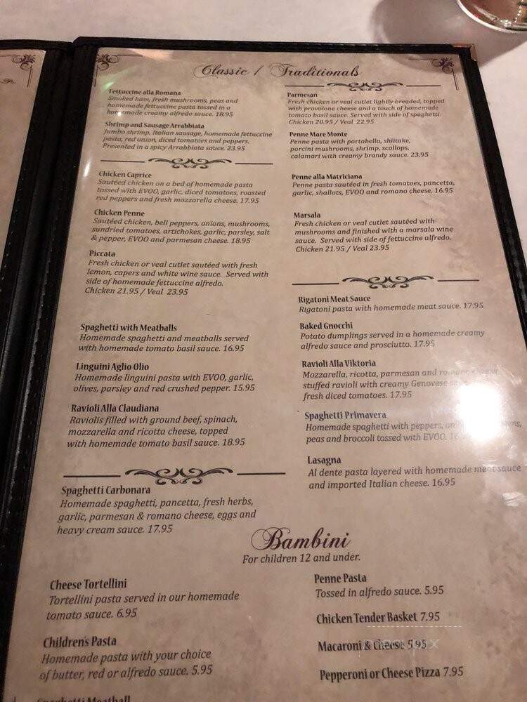 Claudiana Italian Restaurant - Columbus, OH menu_pic